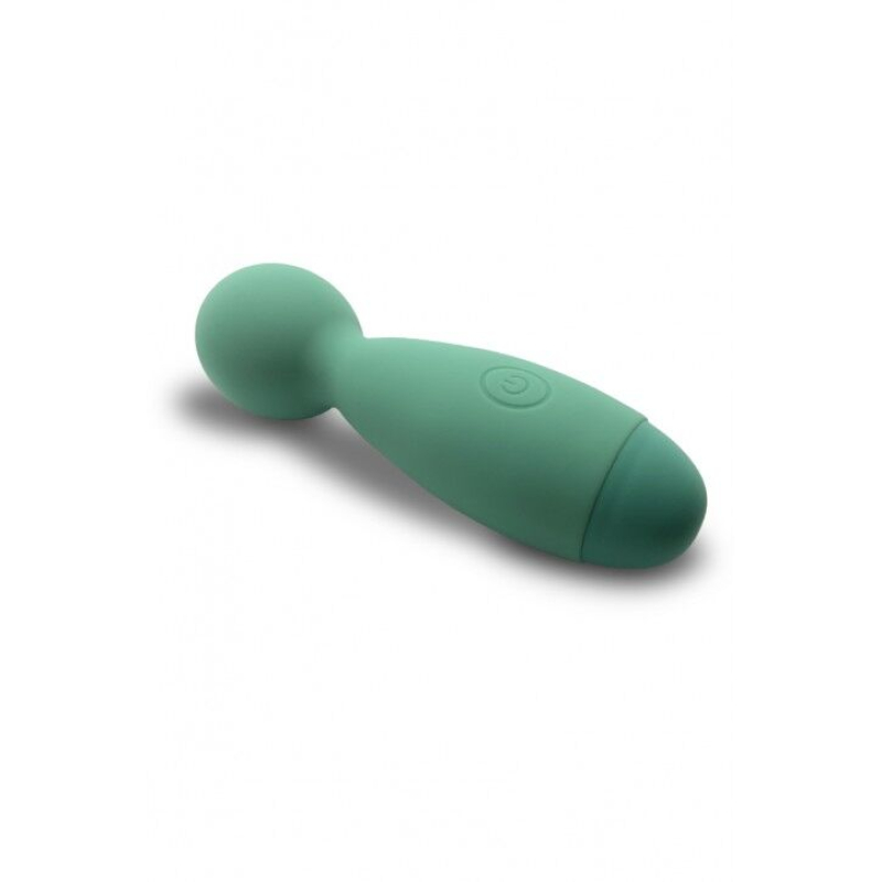 Мини вибромассажер микрофон – Wooomy Smally Mini Wand Turquoise – 10 мощных режимов вибрации