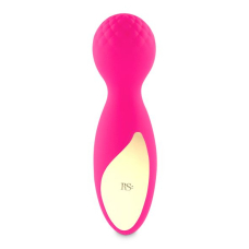Міні вібромасажер – RIANNE S Lovely Leopard Pink – 3 рівні + 7 ритмів, косметичка-чохол