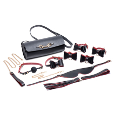 Набір БДСМ з дорожньою сумкою Master Series: Bow – Luxury BDSM Set With Travel Bag, 11 предметів