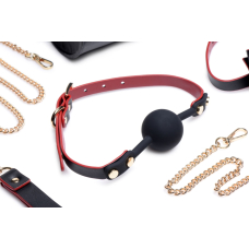 Набір БДСМ з дорожньою сумкою Master Series: Bow – Luxury BDSM Set With Travel Bag, 11 предметів