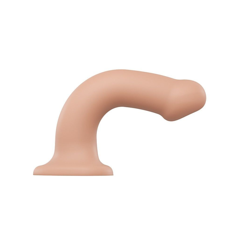 Насадка для страпона Strap-On-Me Dual Density Dildo Flesh L, диаметр 3.7 см, двуслойная, гибкая