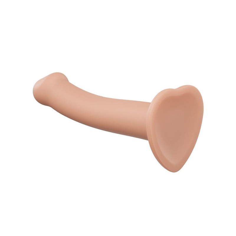 Насадка для страпона Strap-On-Me Dual Density Dildo Flesh L, диаметр 3.7 см, двуслойная, гибкая