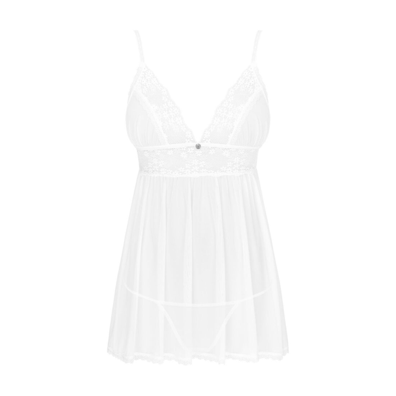 Пеньюар і трусики Obsessive Heavenlly babydoll & thong M/L