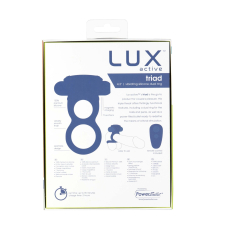 Двойное эрекционное кольцо с вибрацией Lux Active-Triad - Vibrating Dual Cock Ring, пульт ДК