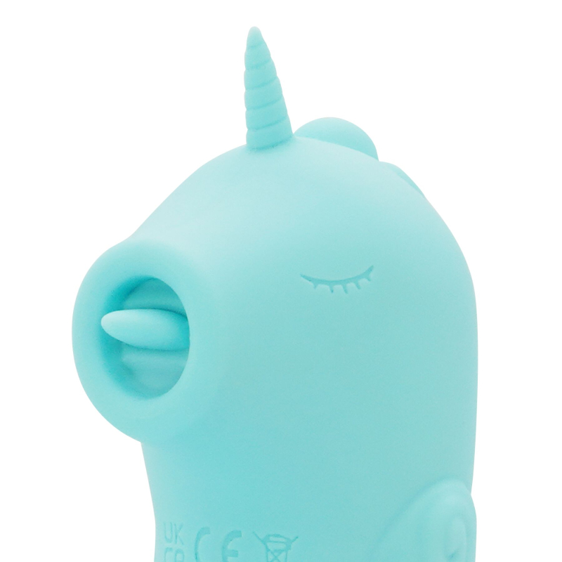 Двойной вибратор единорога с вагинально-клиторальной стимуляцией - Unicorn C Horse Ocean Peak, бирюзового цвета