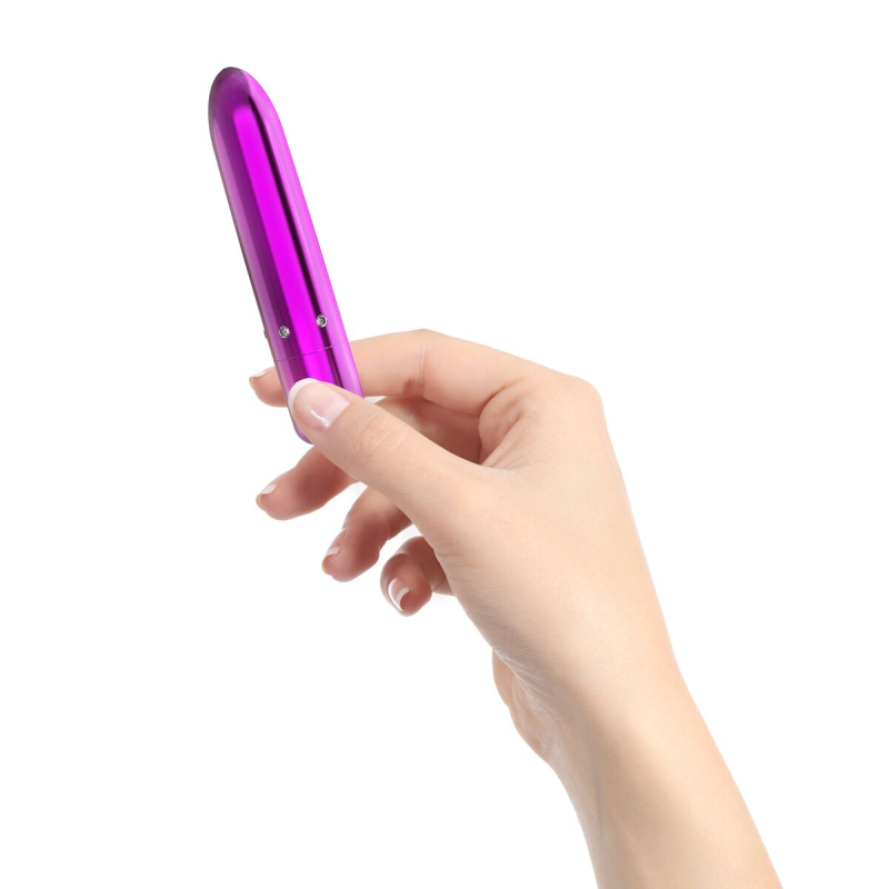 Потужна вібропуля – PowerBullet Pretty Point Purple – 10 вібро-режимів, безшумна робота
