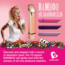 Потужний мінівібратор – Rocks Off Bamboo Rose Gold