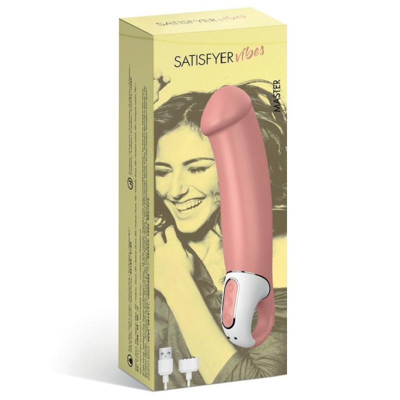Мощный вибратор для точки G – Satisfyer Vibes Master – медицинский силикон, 12 режимов вибрации, 17см удовольствия