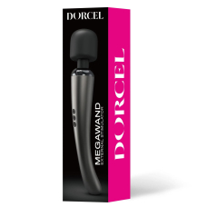 Потужний вібромасажер мікрофон – Dorcel Megawand Chrome Silver – 160 режимів, голівка із якісного силікону
