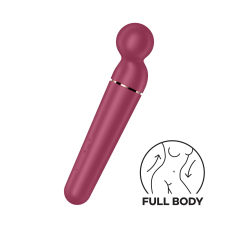 Мощный вибромассажер – Satisfyer Planet Wand-er Berry/Rosegold – 10 режимов вибрации, 6 интенсивностей