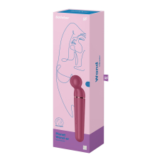 Мощный вибромассажер – Satisfyer Planet Wand-er Berry/Rosegold – 10 режимов вибрации, 6 интенсивностей