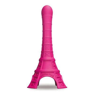 Розовый дилдо в форме Эйфелевой башни La Tour Est Folle Paris Pink – длина 22 см