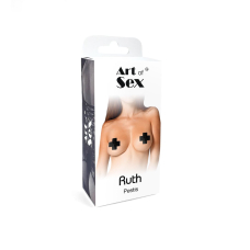 Сексуальні наклейки на груди Art of Sex – Ruth. чорного кольору