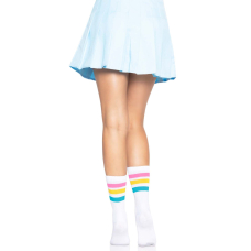 Женские носки в полоску Leg Avenue Pride crew socks Pansexual, размер 37–43