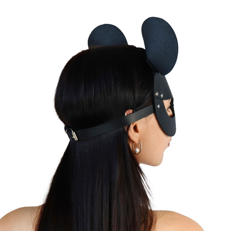 Шкіряна маска мишки Art of Sex – Mouse Mask, колір Чорний