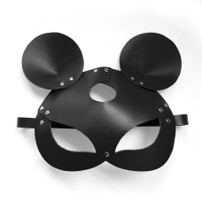 Шкіряна маска мишки Art of Sex – Mouse Mask, колір Чорний