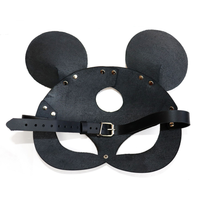 Шкіряна маска мишки Art of Sex – Mouse Mask, колір Чорний