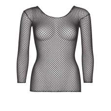 Сітчастий топ Leg Avenue Long Sleeves T–Shiets Чорний колір, One Size