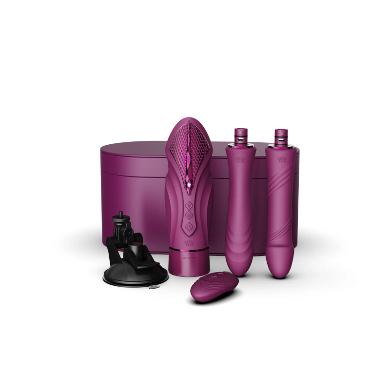 Смарт секс-машина з кристалом Swarovski – Zalo Sesh Velvet Purple – можливість керування через застосунок