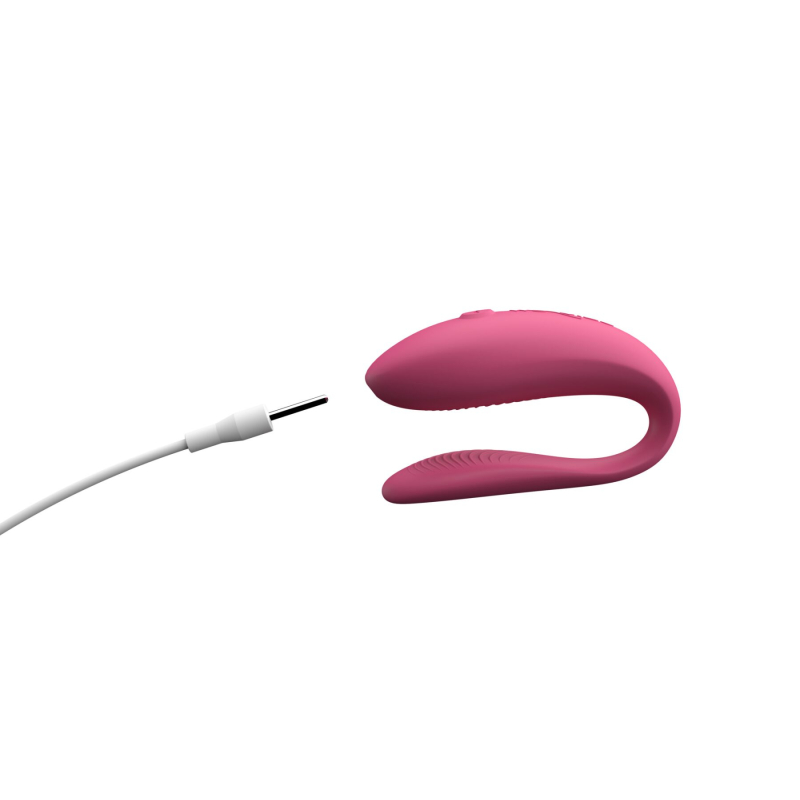 Смарт-вибратор для пар – We-Vibe Sync Lite Pink – 10 виброрежимов, управление через приложение