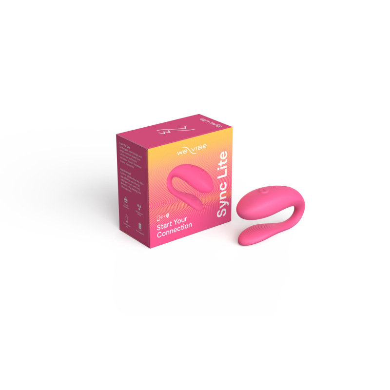 Смарт-вибратор для пар – We-Vibe Sync Lite Pink – 10 виброрежимов, управление через приложение