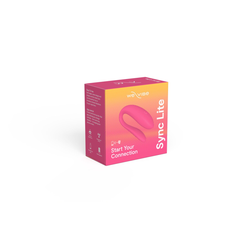 Смарт-вибратор для пар – We-Vibe Sync Lite Pink – 10 виброрежимов, управление через приложение