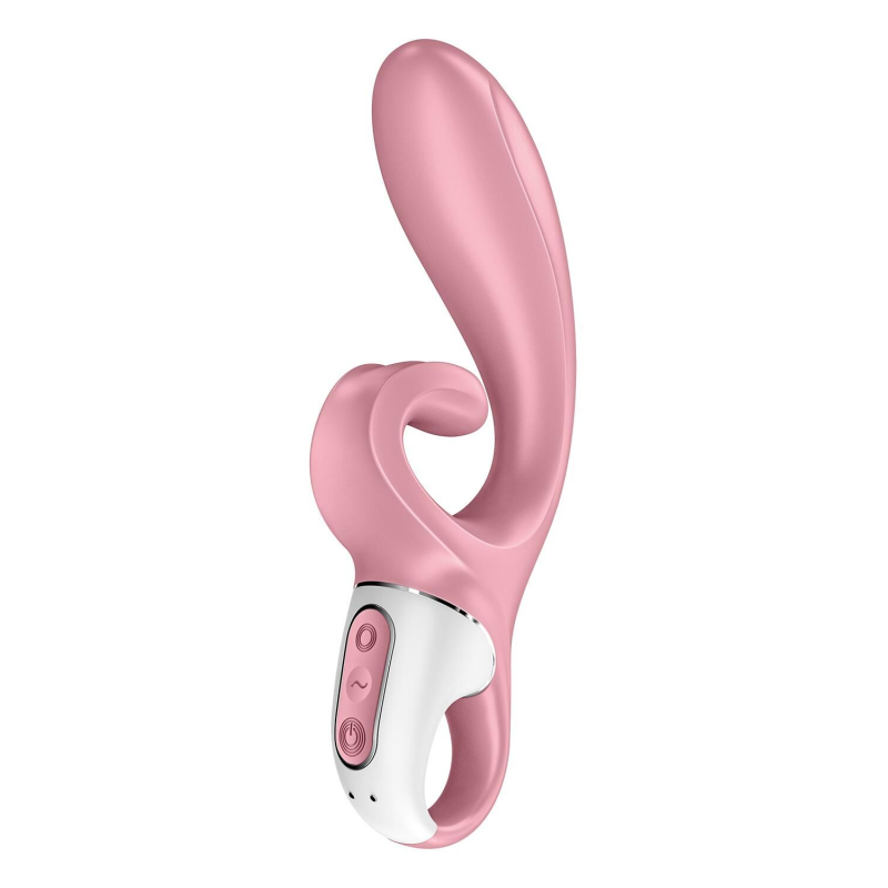 Смарт вібратор-кролик – Satisfyer Hug Me Pink – 2 мотори, 24 режими, застосунок для керування з телефона на відстані