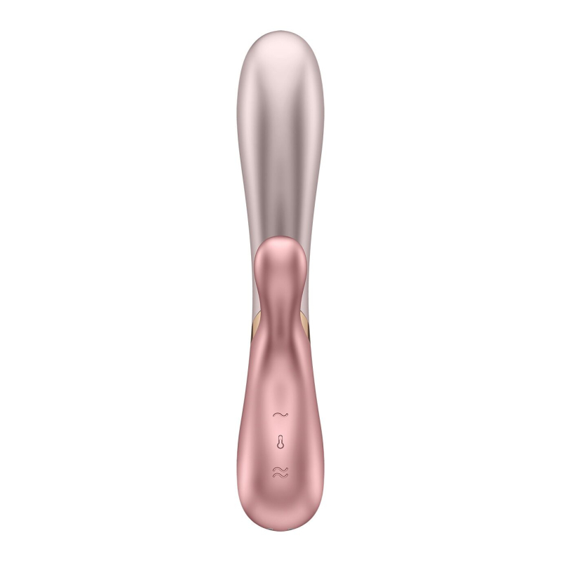 Смарт вібратор-кролик з підігрівом – Satisfyer Hot Lover Pink – 5 режимів + 7 ритмічних малюнків