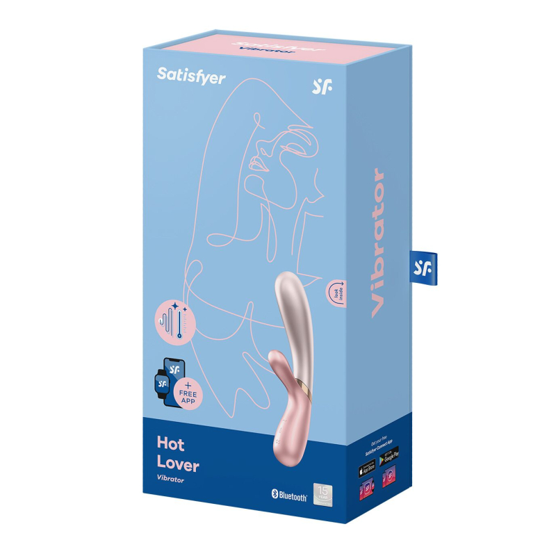 Смарт вібратор-кролик з підігрівом – Satisfyer Hot Lover Pink – 5 режимів + 7 ритмічних малюнків