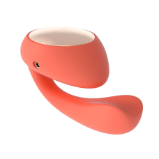 Смарт-вібратор – LELO Ida Wave Coral Red – технологія WaveMotion, 2 мотори, широка кліторальна зона, застосунок
