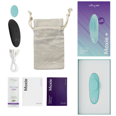 Смарт-вібратор у трусики – We-Vibe Moxie+ Aqua – оновлений пульт управління, 10 вібро-режимів, застосунок