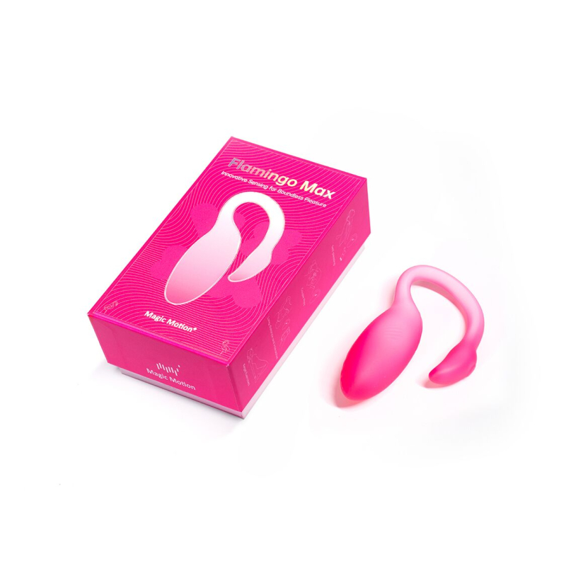 Смарт-віброяйце – Magic Motion Flamingo Max Pink, 2 в 1: віброяйце та тренажер Кегеля, 10 режимів вібрації