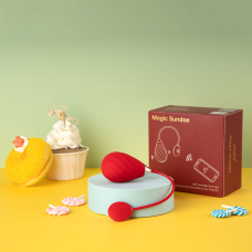 Смарт віброяйце Magic Motion Sundae Red – 10 встановлених режимів, дистанційне керування на відстанні, застосунок