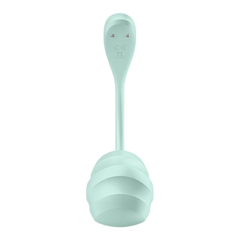 Смарт-виброяйцо – Satisfyer Smooth Petal Connect Mint – Bluetooth-подключение и управление на расстоянии с телефона
