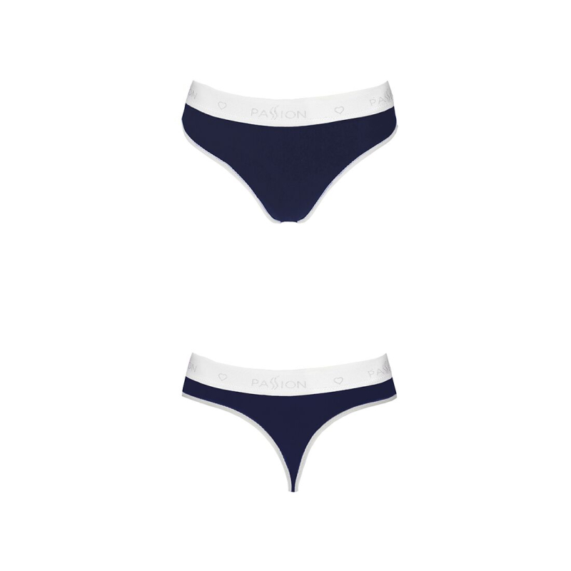 Спортивні трусики–стрінги Passion PS007 PANTIES L, темно–синій
