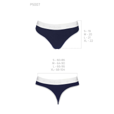 Спортивні трусики–стрінги Passion PS007 PANTIES L, темно–синій