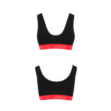 Спортивний топ на широких бретелях Passion PS003 TOP XL, чорний колір