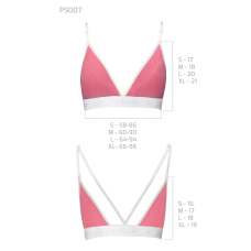 Спортивний топ з подвійними бретелями Passion PS007 TOP M, рожевий
