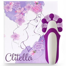 Стимулятор з імітацією оральних пестощів – FeelzToys Clitella Purple – 7 режимів, 3 унікальні насадки