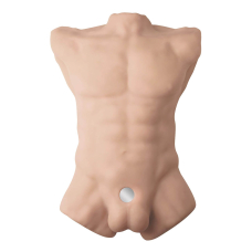 Торс з фалоімітатором на присосці SilexD Apollo L Male Torso, реалістичний, термоактивний, довж. 17.8 см