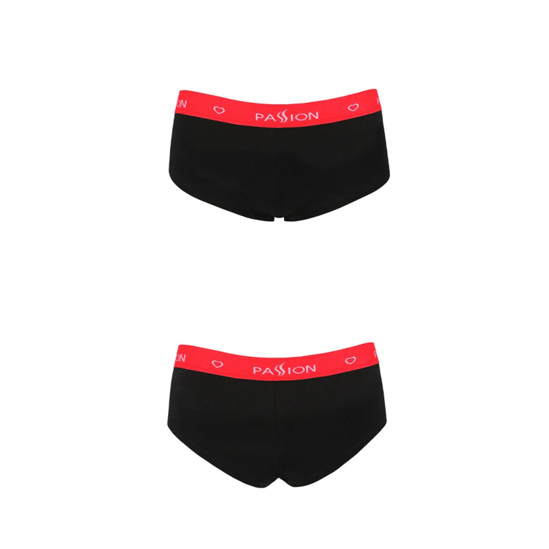 Трусики–шортики Passion PS003 PANTIES S, чорний колір
