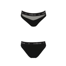 Трусики з прозорою вставкою Passion PS006 PANTIES L, чорний колір