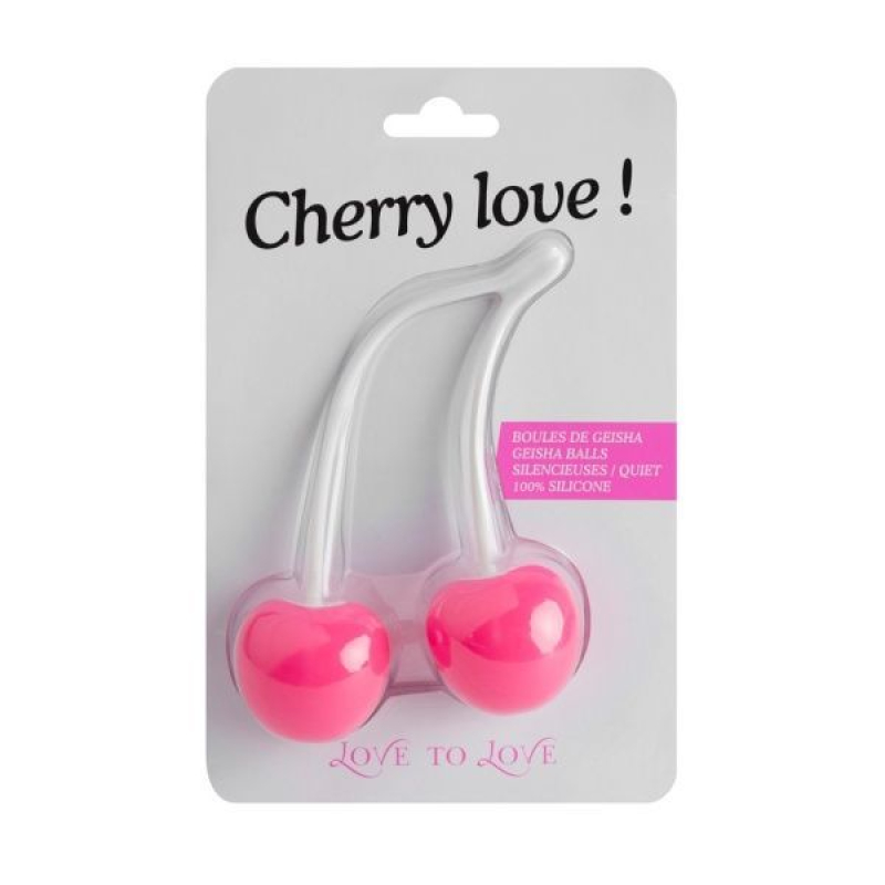 Вагинальные шарики Love To Love CHERRY LOVE, диаметр 3.5 см, масса 77 г
