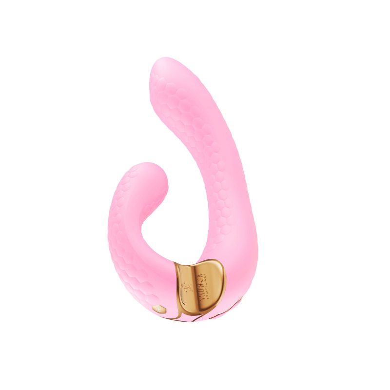 Вагінально-кліторальний вібратор-кролик – Shunga Miyo Light Pink – 10 режимів роботи + 5 рівнів інтенсивності