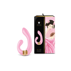 Вагінально-кліторальний вібратор-кролик – Shunga Miyo Light Pink – 10 режимів роботи + 5 рівнів інтенсивності