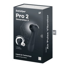 Вакуумный клиторальный стимулятор – Satisfyer Pro 2 Generation 3 Dark Grey – технология Liquid Air