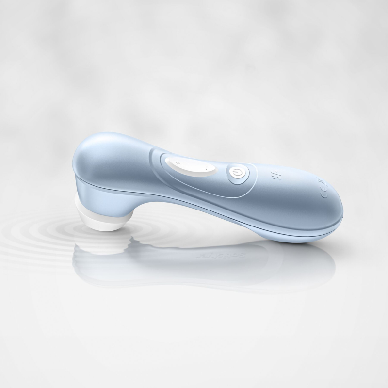 Вакуумний стимулятор для клітора – Satisfyer Pro 2 Blue – 11 рівнів інтенсивності, водозахист