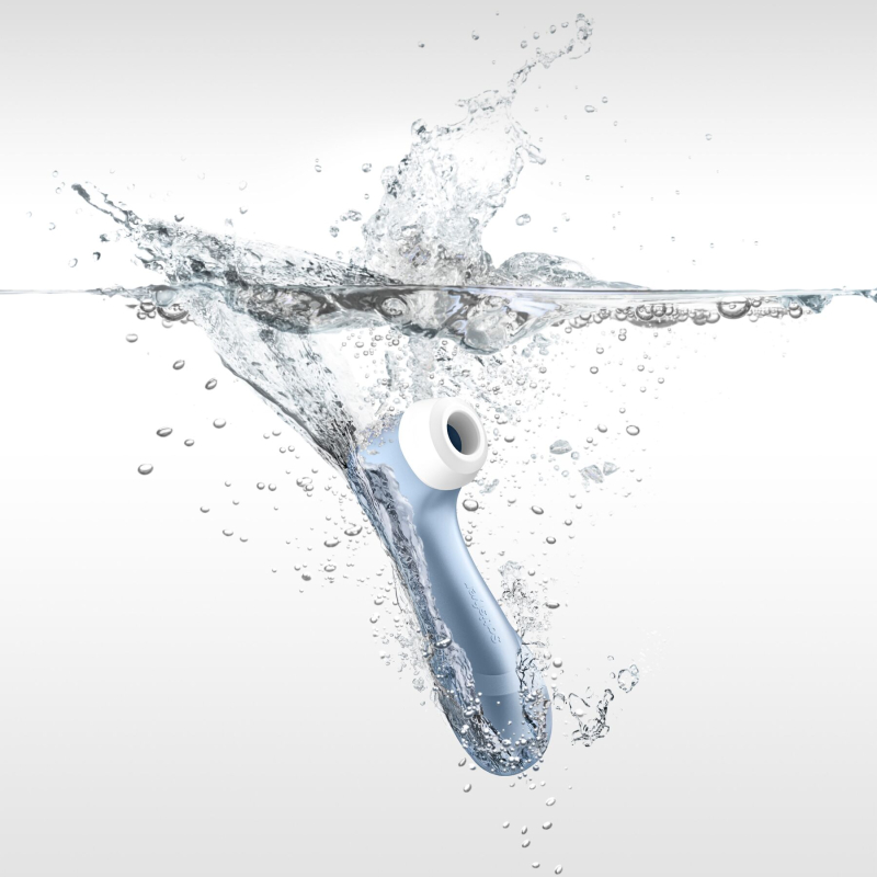 Вакуумний стимулятор для клітора – Satisfyer Pro 2 Blue – 11 рівнів інтенсивності, водозахист