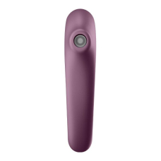 Вакуумный стимулятор с вибрацией – Satisfyer Dual Kiss Wine Red – 11 режимов вакуума, 10 вибро-режимов