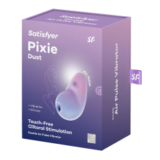 Вакуумный стимулятор с вибрацией – Satisfyer Pixie Dust Violet/Pink – 12 вибро + 11 вакуумных режимов